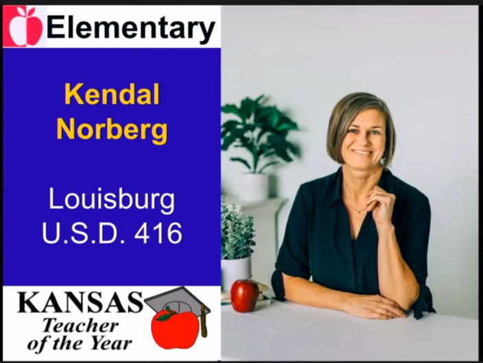 Elementary, Kendal Norberg, Louisburg USD 416, Kansas Teacher of the Year